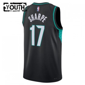 Portland Trail Blazers Shaedon Sharpe Nike 2025-26 City Edition Musta Lasten Pelipaidat Swingman